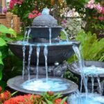 Decorating Around a Garden Fountain
