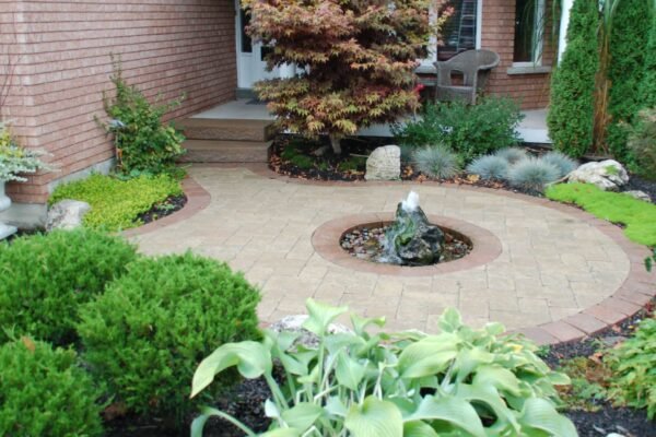 Installing a Fountain in a Concrete Patio