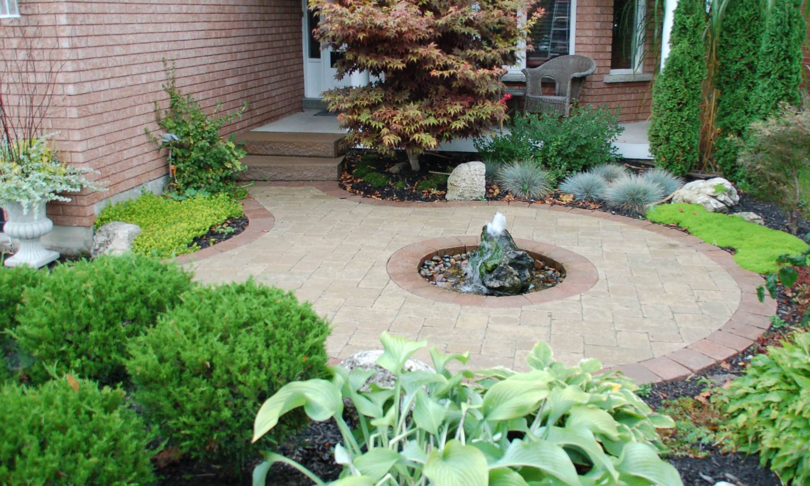 Installing a Fountain in a Concrete Patio