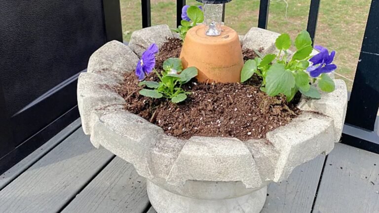 Repurposing Old Items into DIY Fountains