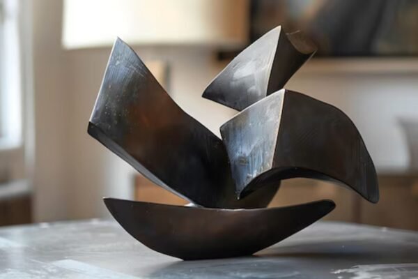 Steel Sculptures with Minimalist Designs